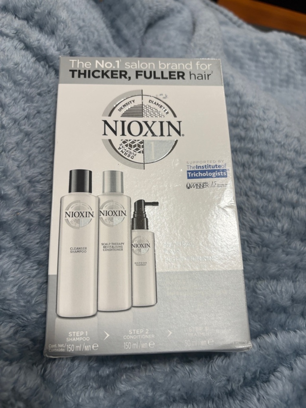 Nioxin Thicker Fuller Hair Treatment Kit - White